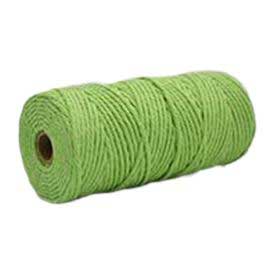 3 mm (3/32") Light Green Twisted Cotton Macrame Rope 100 m (109 yd) 280-