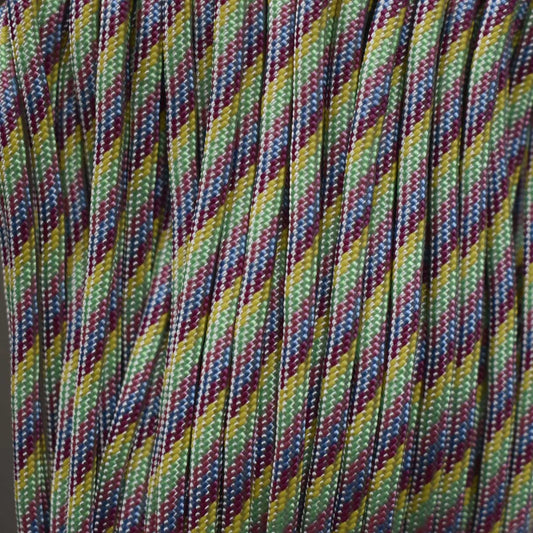 4.0mm (5/32”) 550 Paracord Sunset Pastel Made in the USA Nylon/Nylon (100 ft)