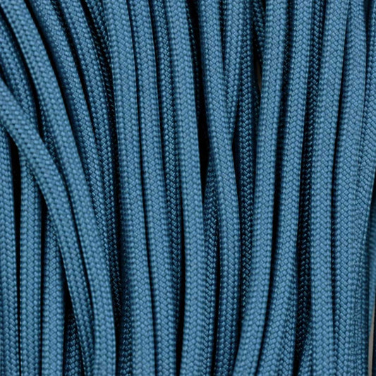 4.75 mm (3/16”) 750 Paracord Baby Blue Made in the USA Nylon/Nylon (100 ft) El Wood Braiding Co