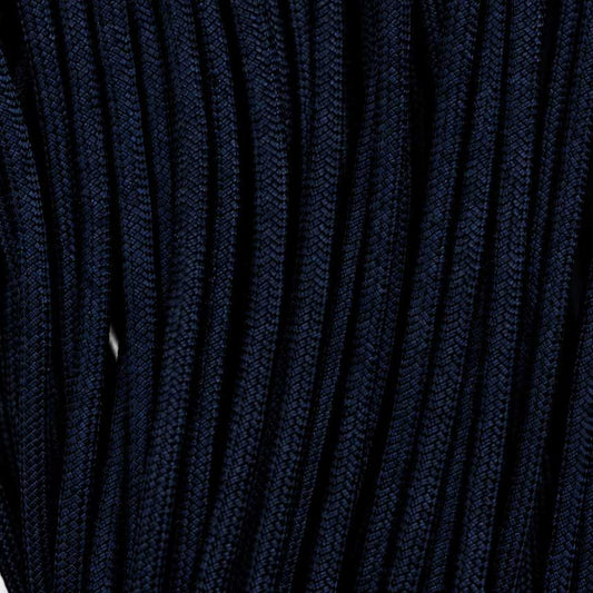 4.75 mm (3/16”) 750 Paracord Midnight Blue Made in the USA Nylon/Nylon (100 ft) El Wood Braiding Co