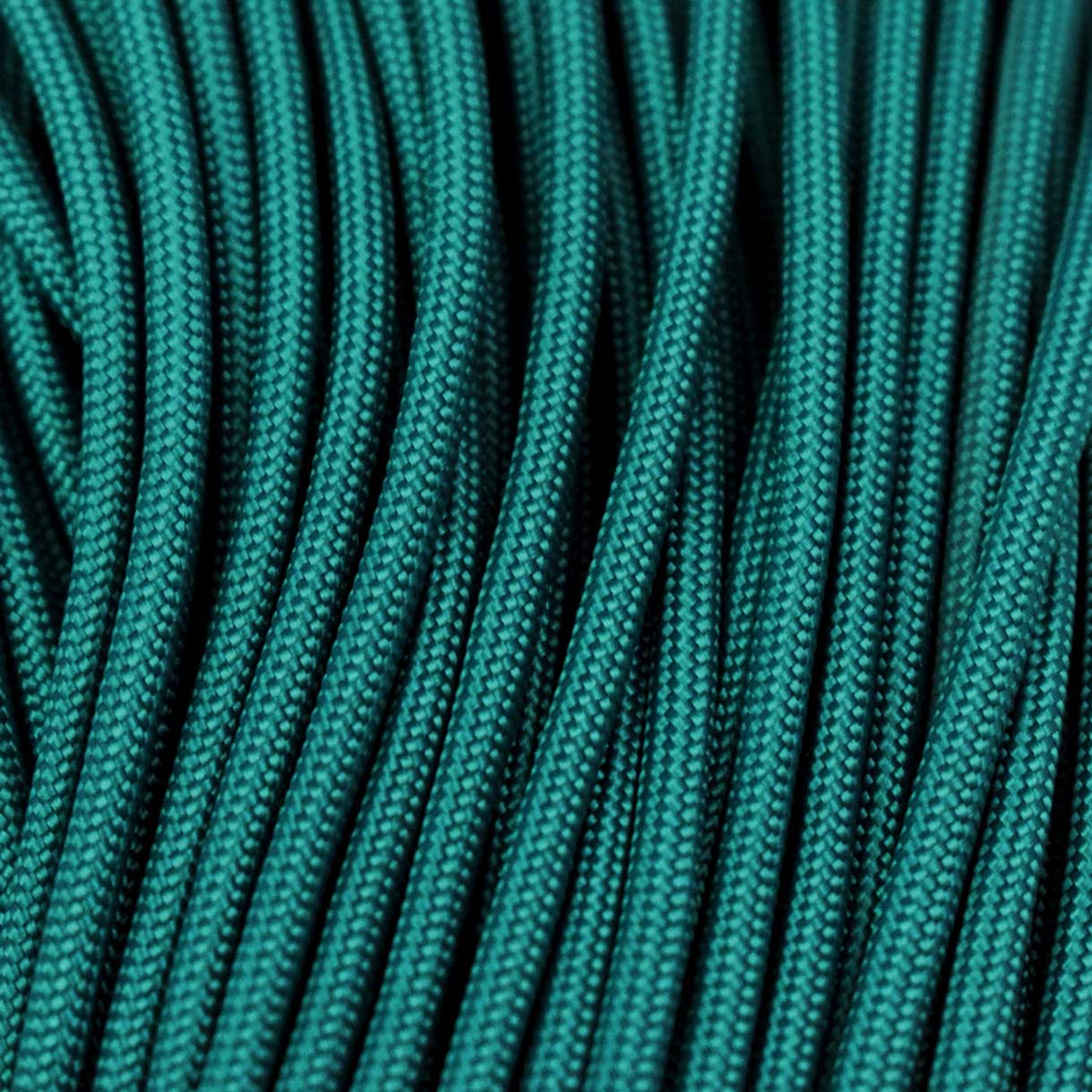 4.75 mm (3/16”) 750 Paracord Neon Turquoise Made in the USA Nylon/Nylon (100 ft) El Wood Braiding Co