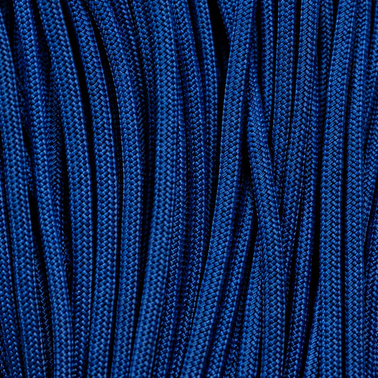 4.75 mm (3/16”) 750 Paracord Royal Blue Made in the USA Nylon/Nylon (100 ft) El Wood Braiding Co