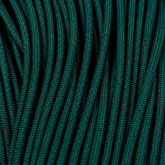4.75 mm (3/16”) 750 Paracord Teal Blue Made in the USA Nylon/Nylon (100 ft) El Wood Braiding Co