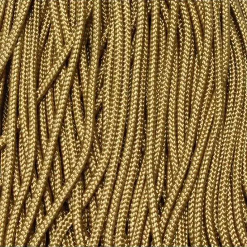 425 Paracord Gold Made in the USA (100 FT.)  163- nylon/nylon paracord