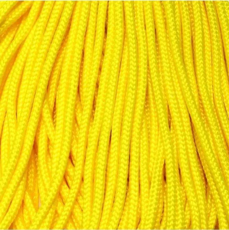 425 Paracord Neon Yellow Made in the USA (100 FT.)  163- nylon/nylon paracord