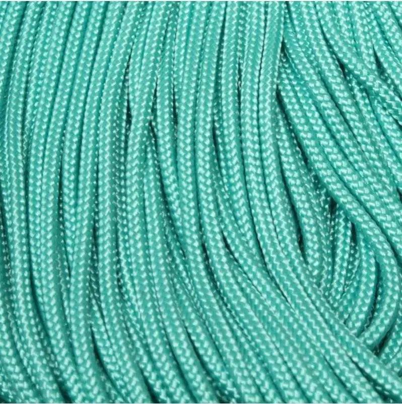 425 Paracord Turquoise Made in the USA (100 FT.)  163- nylon/nylon paracord
