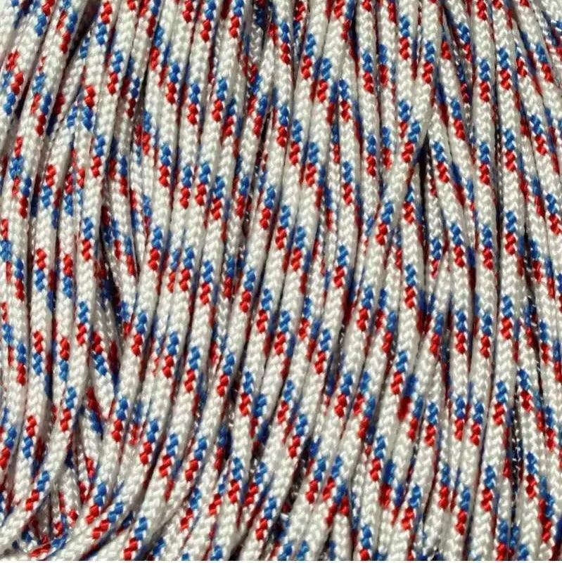 425 Paracord Red, White & Blue 6868 Made in the USA Nylon/Nylon (100 FT.) - Paracord Galaxy