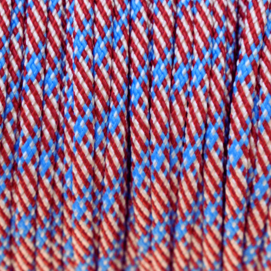 4 mm (5/32”) 550 Paracord Flag USA Made in the USA Nylon/Nylon