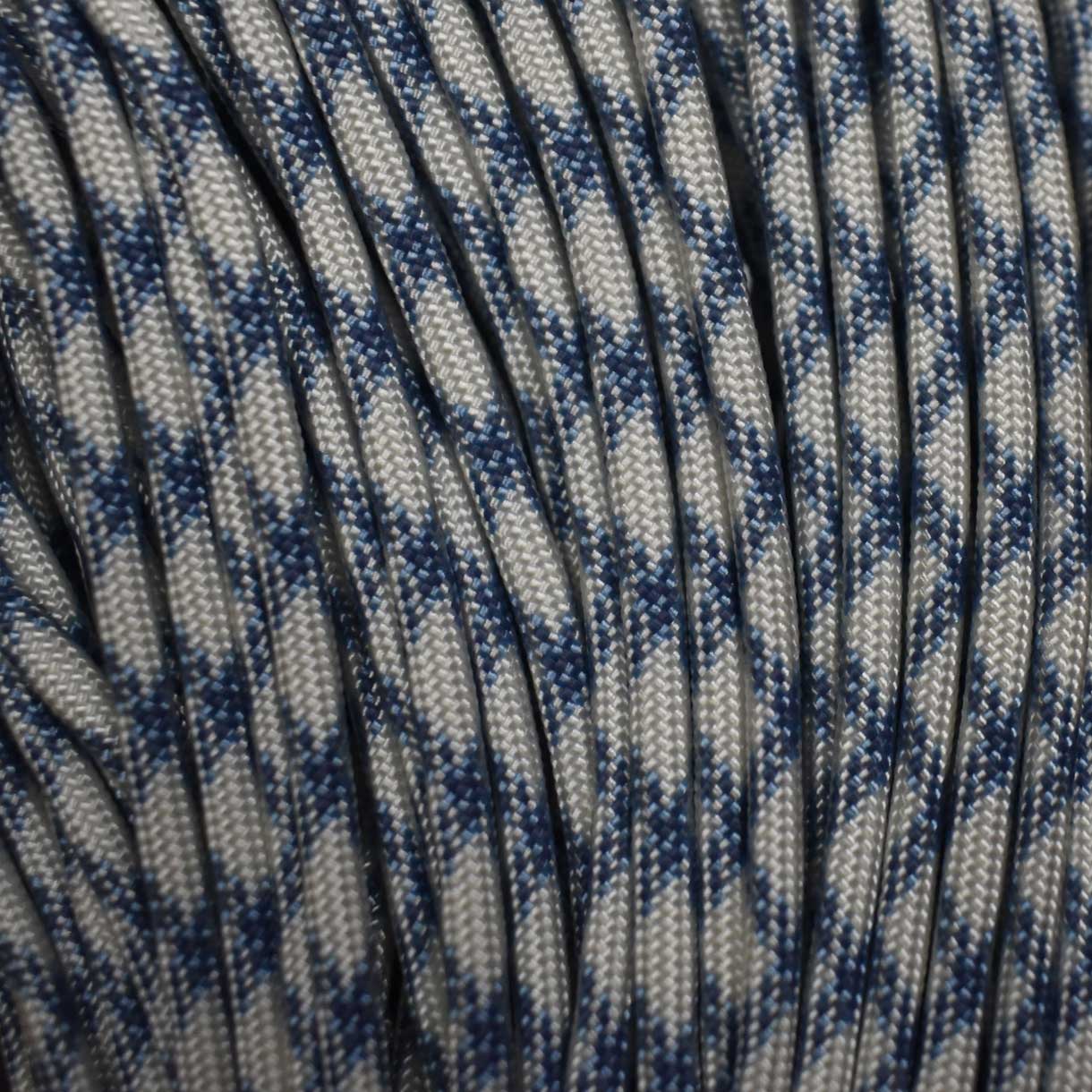 4 mm (5/32”) 550 Paracord Glacial Made in the USA Nylon/Nylon (100 ft)
