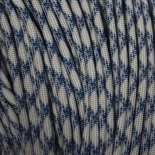 4 mm (5/32”) 550 Paracord Glacial Made in the USA Nylon/Nylon (100 ft)