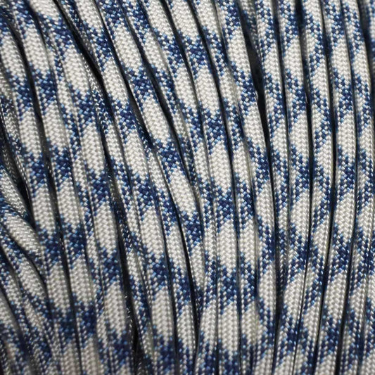 4 mm (5/32”) 550 Paracord Glacial Made in the USA Nylon/Nylon (100 ft)