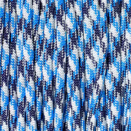 4 mm (5/32”) 550 Paracord Glacier Camo Made in the USA Nylon/Nylon (100 ft)