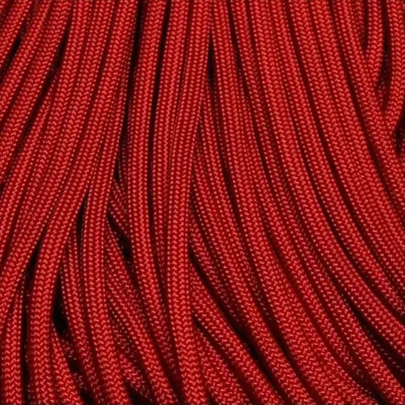 4 mm (5/32”) 550 Paracord Imperial Red Made in the USA Nylon/Nylon