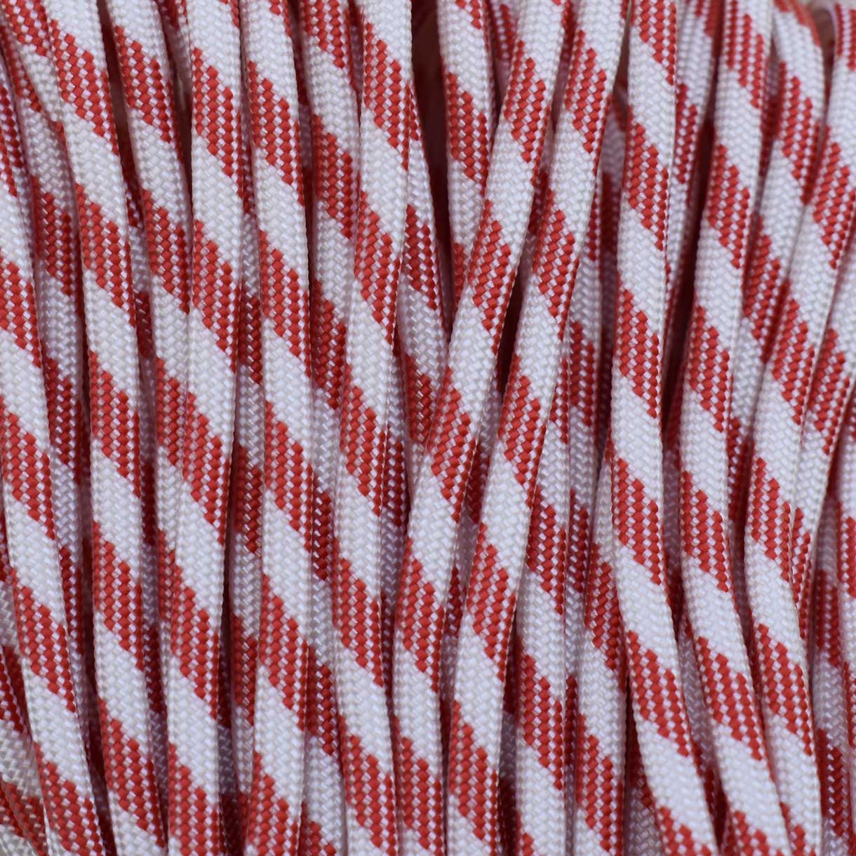 4 mm (5/32”) 550 Paracord Large Candy Cane Made in the USA Nylon/Nylon (100 ft)