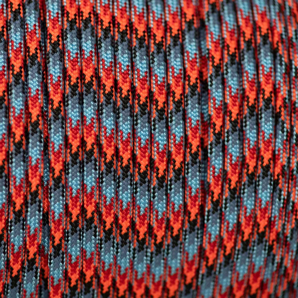 4 mm (5/32”) 550 Paracord Lava Made in the USA Nylon/Nylon (100 ft)