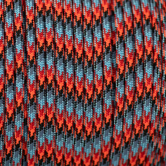 4 mm (5/32”) 550 Paracord Lava Made in the USA Nylon/Nylon (100 ft)