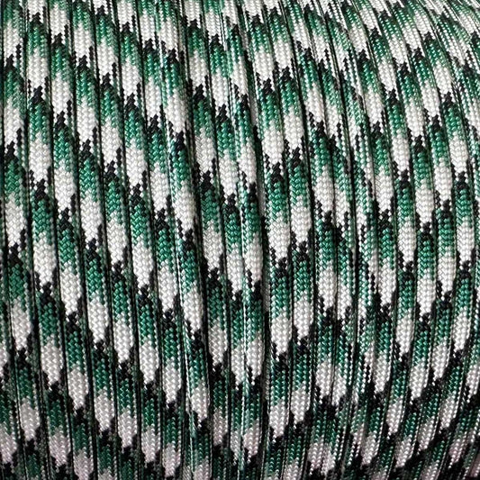 4 mm (5/32”) 550 Paracord Leprechaun Made in the USA Nylon/Nylon (100 ft)
