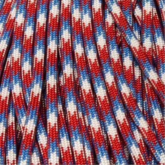 4 mm (5/32”) 550 Paracord Liberty Made in the USA Nylon/Nylon (100 ft) El Wood Braiding Co