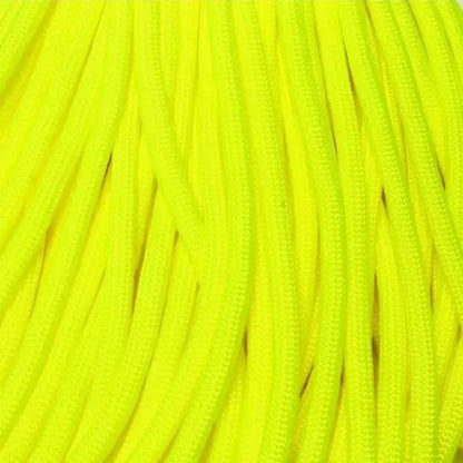 4 mm (5/32”) 550 Paracord Neon Yellow Made in the USA Nylon/Nylon