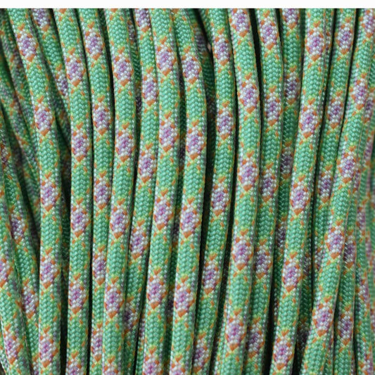 4 mm (5/32”) 550 Paracord Pastel Flow Made in the USA Nylon/Nylon (100 ft) El Wood Braiding Co
