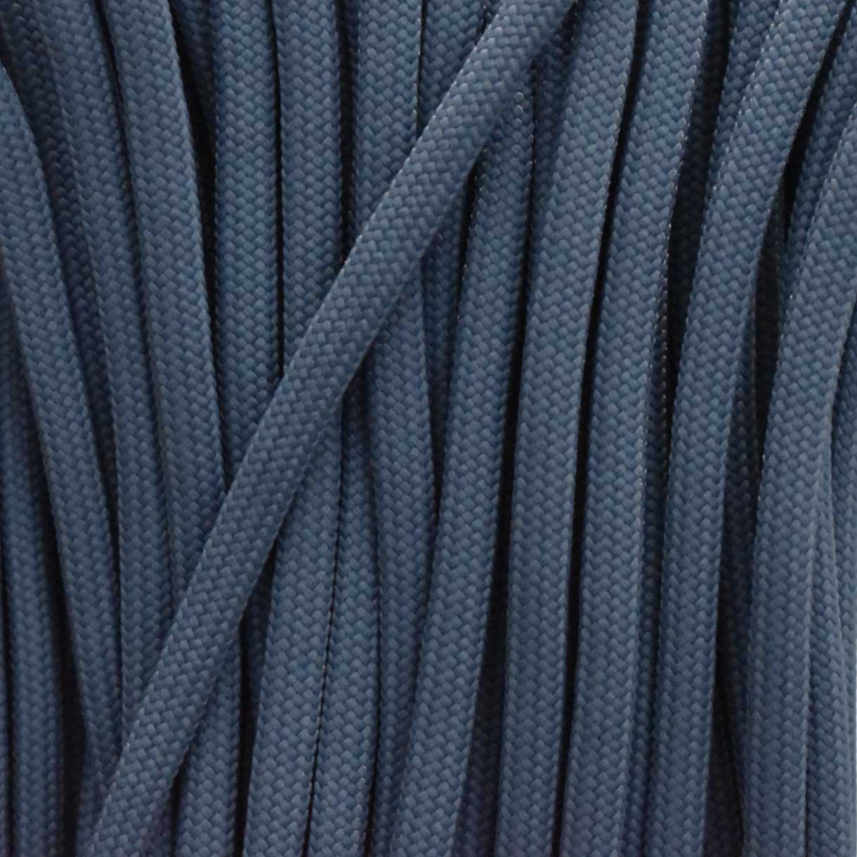 4 mm (5/32”) 550 Paracord Steel Blue Made in the USA Nylon/Nylon (100 ft)