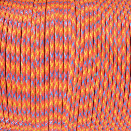 4 mm (5/32”) 550 Paracord Sunshine Made in the USA Nylon/Nylon (100 ft)