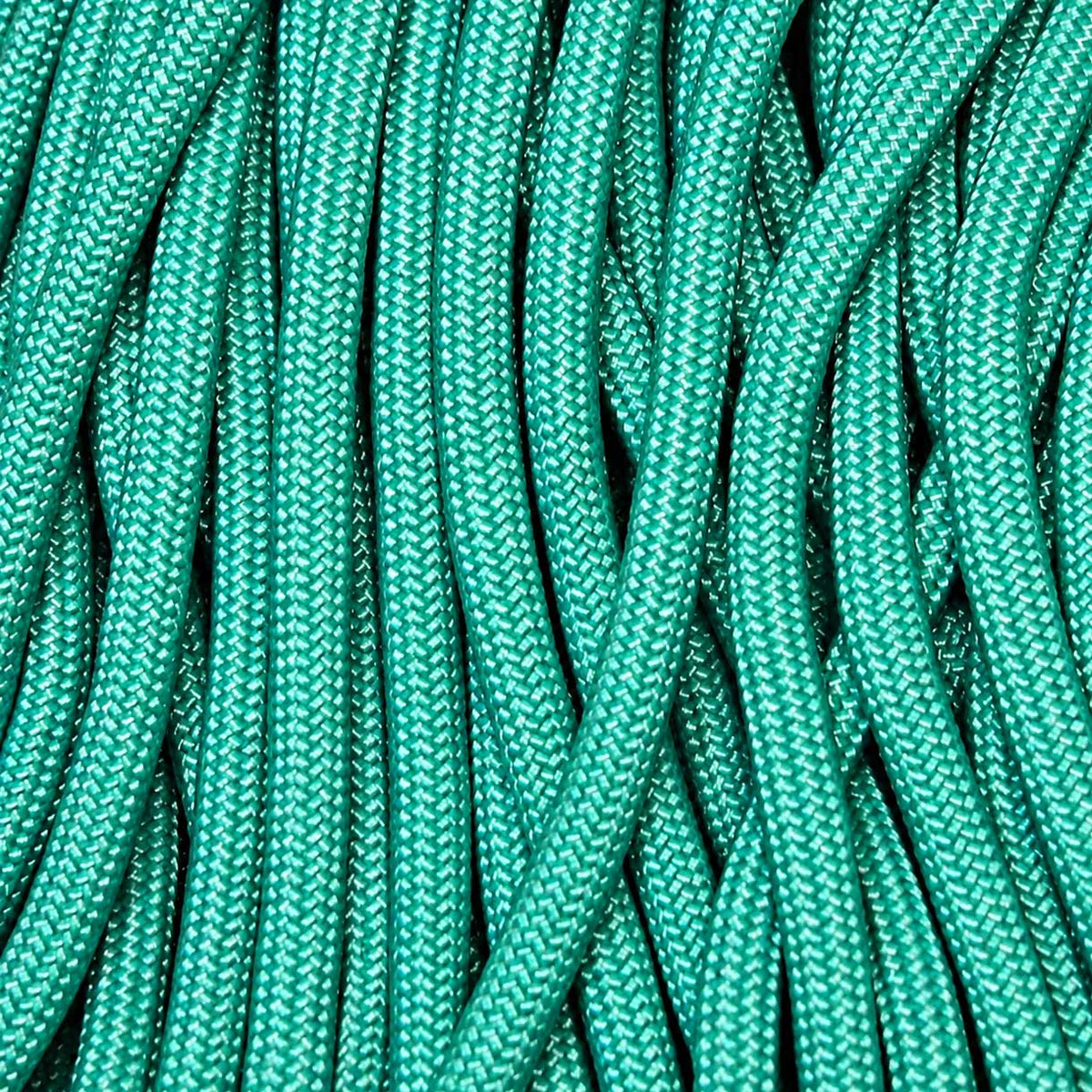 4 mm (5/32”) 550 Paracord Turquoise Made in the USA Nylon/Nylon El Wood Braiding Co