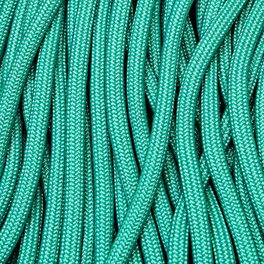4 mm (5/32”) 550 Paracord Turquoise Made in the USA Nylon/Nylon El Wood Braiding Co
