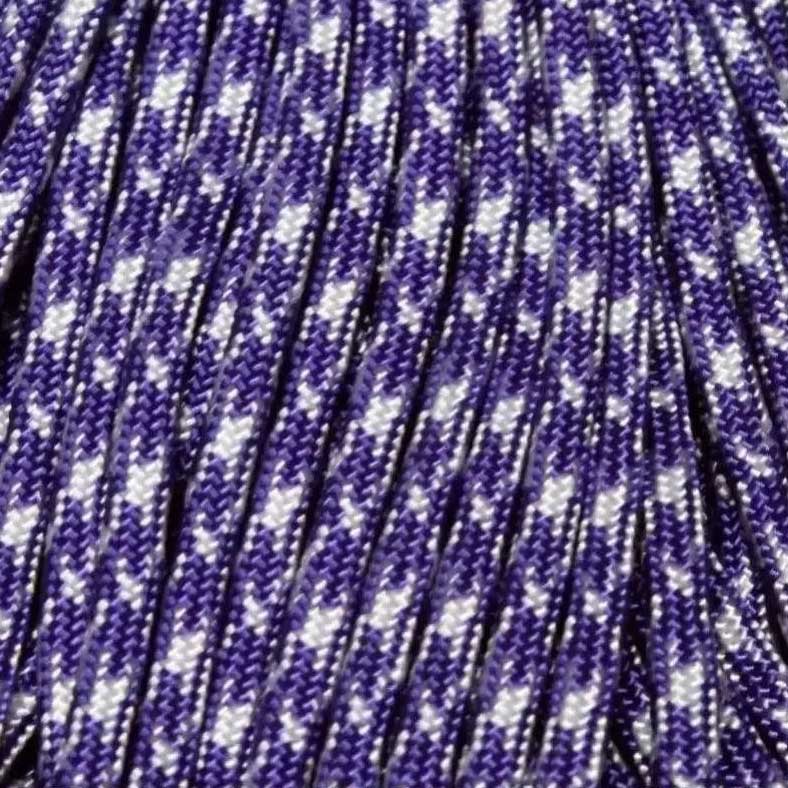 4 mm (5/32”) 550 Paracord UV Camo (Ultra Violet) Made in the USA Nylon/Nylon (100 ft) El Wood Braiding Co