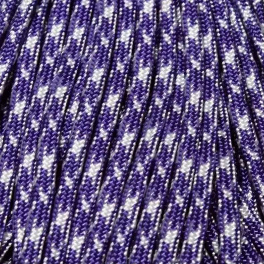 4 mm (5/32”) 550 Paracord UV Camo (Ultra Violet) Made in the USA Nylon/Nylon (100 ft) El Wood Braiding Co