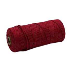 4 mm (5/32") Dark Red Twisted Cotton Macrame Rope 100 m (109 yd) 280-