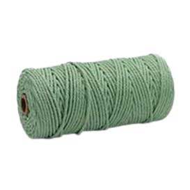 4 mm (5/32") Dark Sea Green Twisted Cotton Macrame Rope 100 m (109 yd) 280-