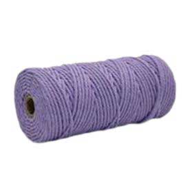 4 mm (5/32") Lilac Twisted Cotton Macrame Rope 100 m (109 yd) 280-