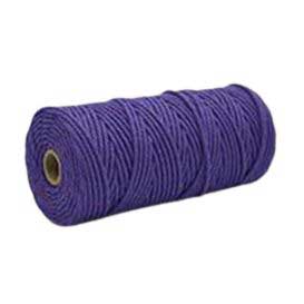 4 mm (5/32") Purple Twisted Cotton Macrame Rope 100 m (109 yd) 280-