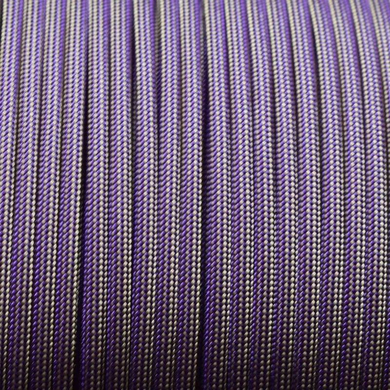 550 Paracord Acid Purple and Gold Stripes Made in the USA Nylon/Nylon (1000 FT.) - Paracord Galaxy
