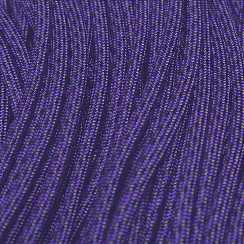 550 Paracord Acid Purple with Charcoal and Black Made in the USA Nylon/Nylon (100 FT.) - Paracord Galaxy