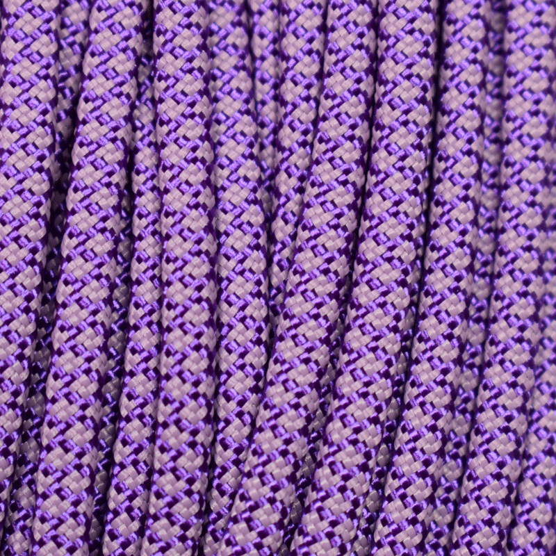 550 Paracord Acid Purple with Lilac Diamonds Made in the USA Nylon/Nylon (100 FT.) - Paracord Galaxy