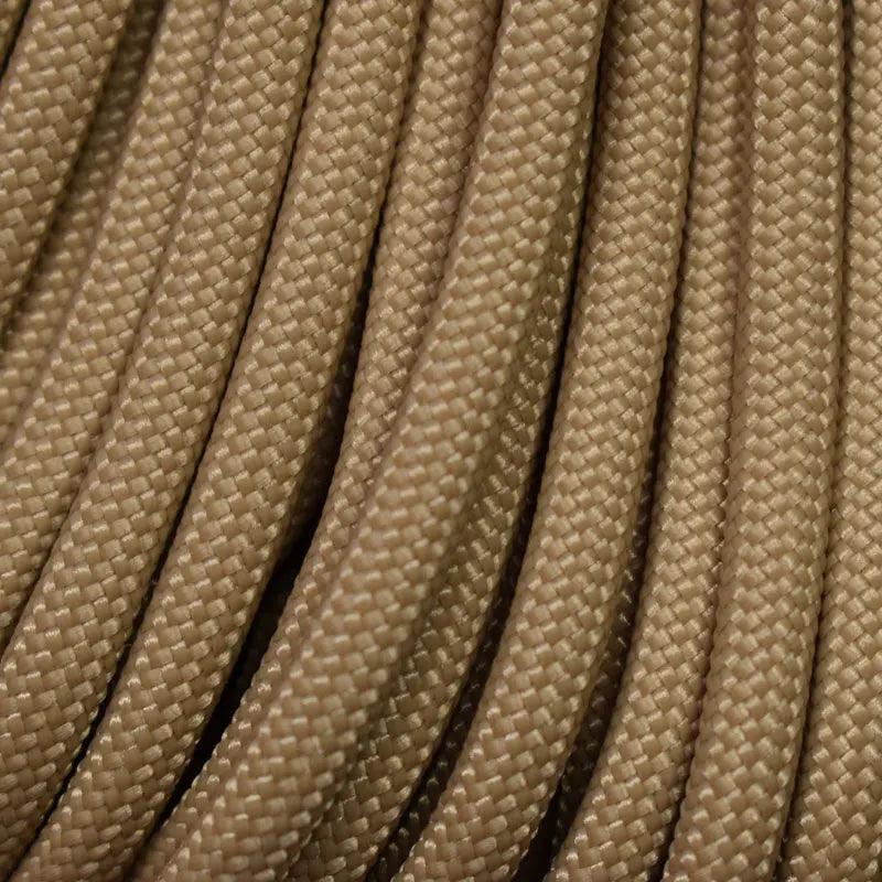 550 Paracord Beige Made in the USA Polyester/Nylon (100 FT.) - Paracord Galaxy
