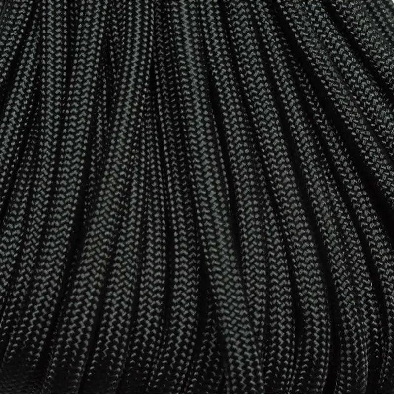550 Paracord Black Made in the USA Polyester/Nylon - Paracord Galaxy