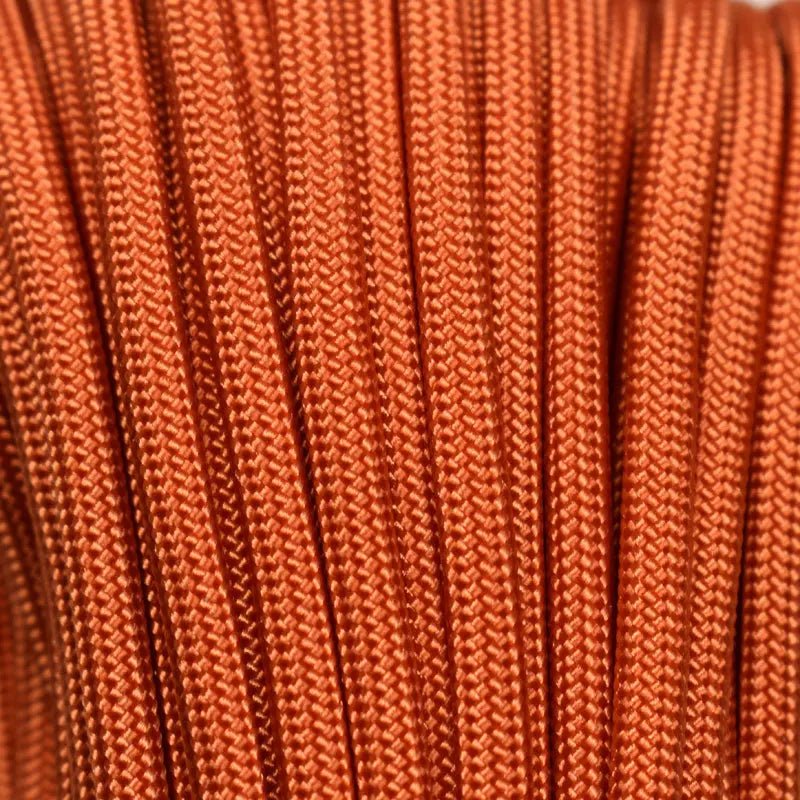 550 Paracord Burnt Orange Made in the USA Polyester/Nylon (100 FT.) - Paracord Galaxy
