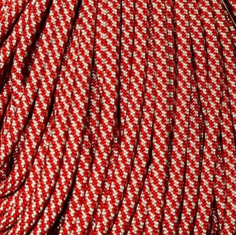 550 Paracord Candy Cane Made in the USA Nylon/Nylon - Paracord Galaxy