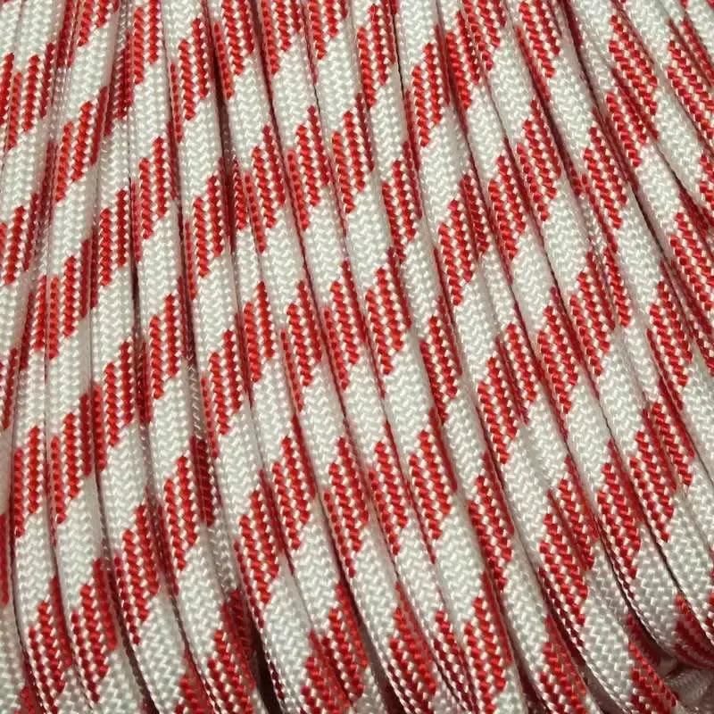 550 Paracord Candy Cane Made in the USA Polyester/Nylon (100 FT.) - Paracord Galaxy