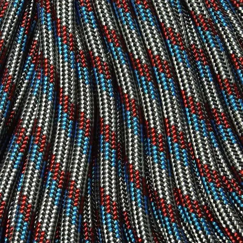550 Paracord Captain America Made in the USA Polyester/Nylon (100 FT.) - Paracord Galaxy