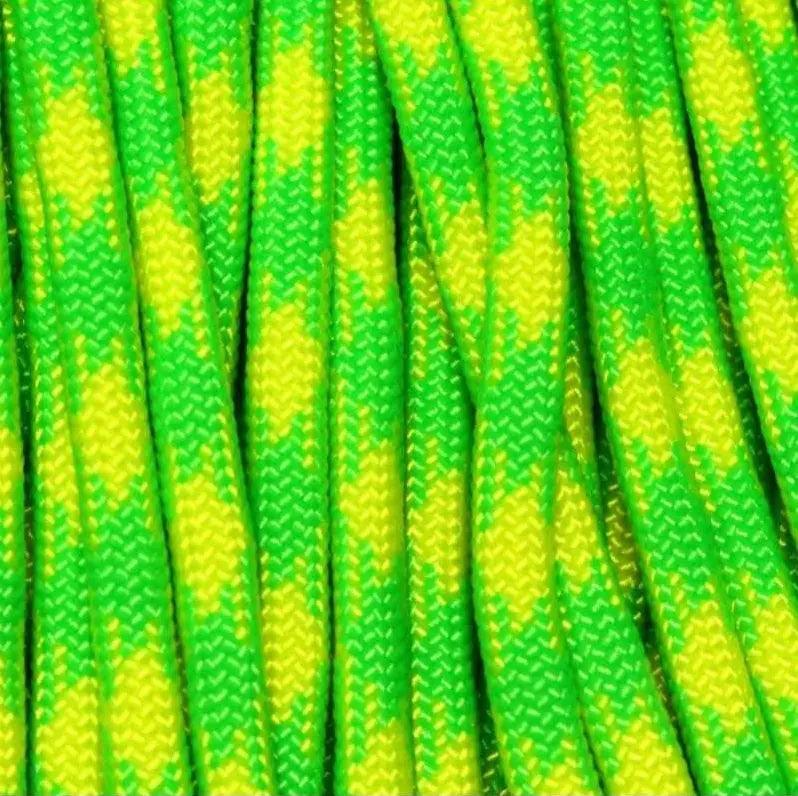 550 Paracord Day Glow (Dayglow) Made in the USA Nylon/Nylon (100 FT.) - Paracord Galaxy