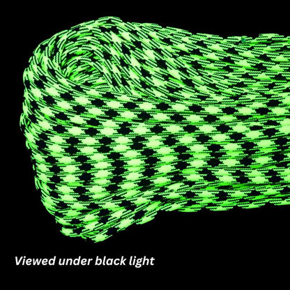 550 Paracord Electric Blue and Canary Yellow 50/50 Made in the USA Nylon/Nylon (100 FT.) - Paracord Galaxy