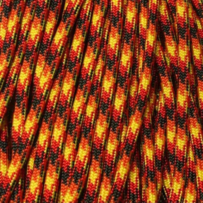 550 Paracord Flame Made in the USA Nylon/Nylon (100 FT.) - Paracord Galaxy