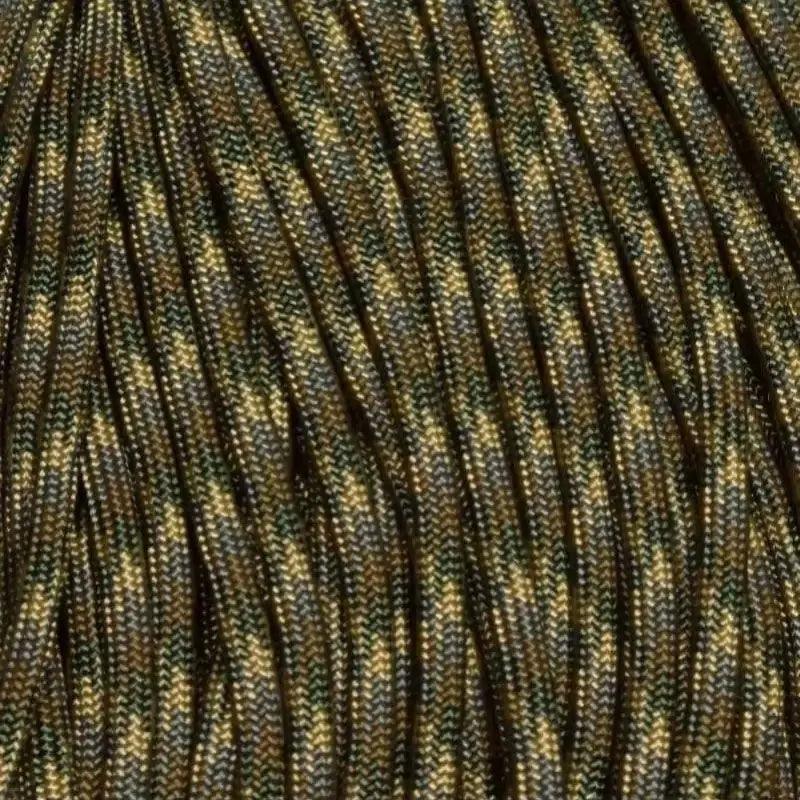 550 Paracord Forest Camo Made in the USA Nylon/Nylon (100 FT.) - Paracord Galaxy