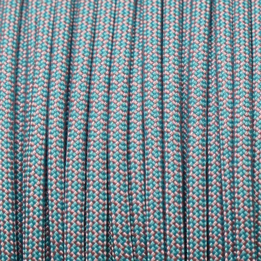 550 Paracord FS Lavender with Neon Turquoise Diamonds Made in the USA Nylon/Nylon (1000 FT.) - Paracord Galaxy
