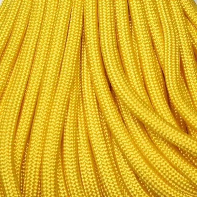 550 Paracord Golden Yellow Made in the USA Polyester/Nylon - Paracord Galaxy