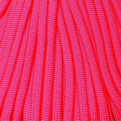 ***550 Paracord Hot Pink Made in the USA Nylon/Nylon - Paracord Galaxy